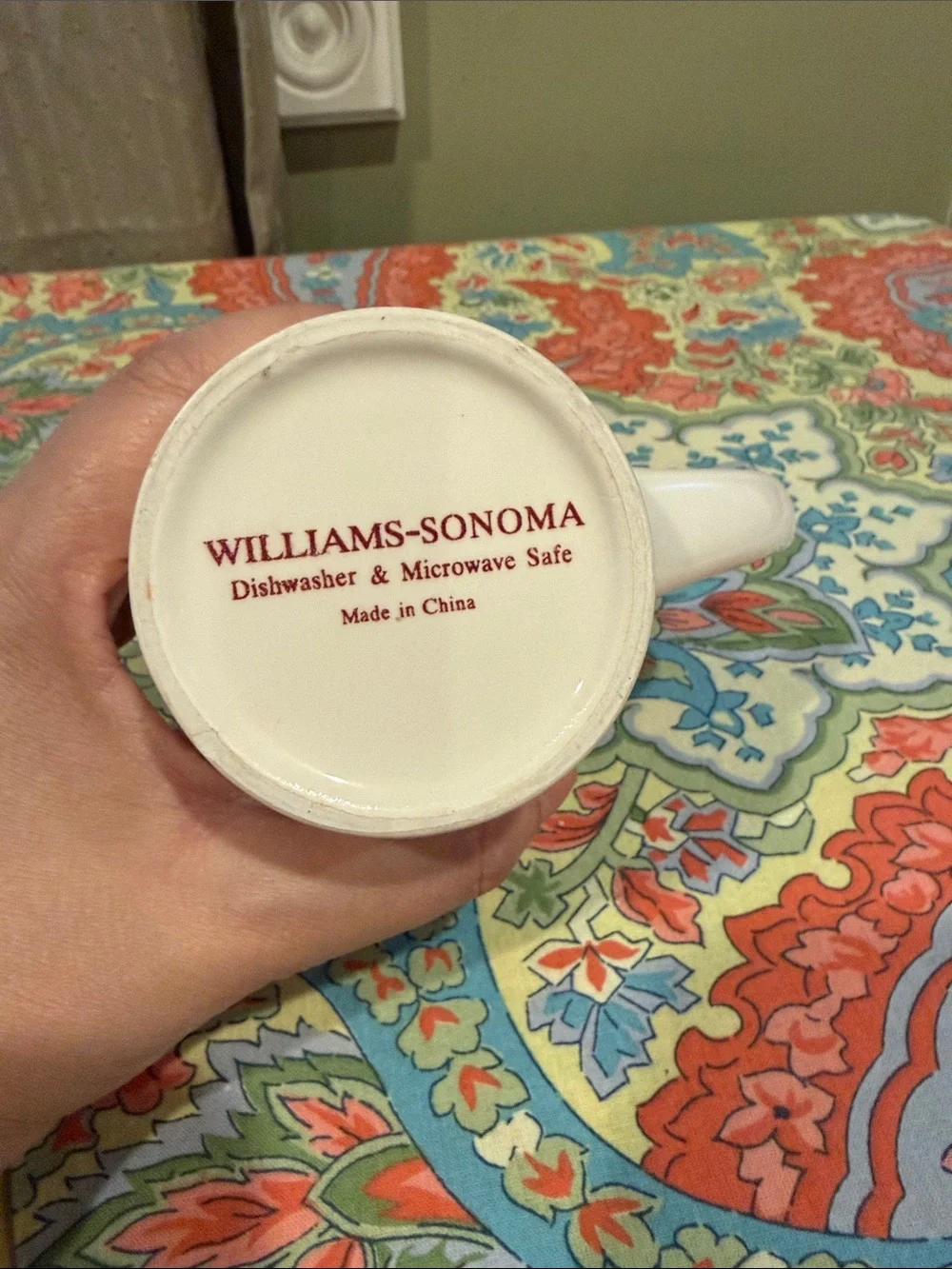 Williams Sonoma Coffee Mug - Egg Nog